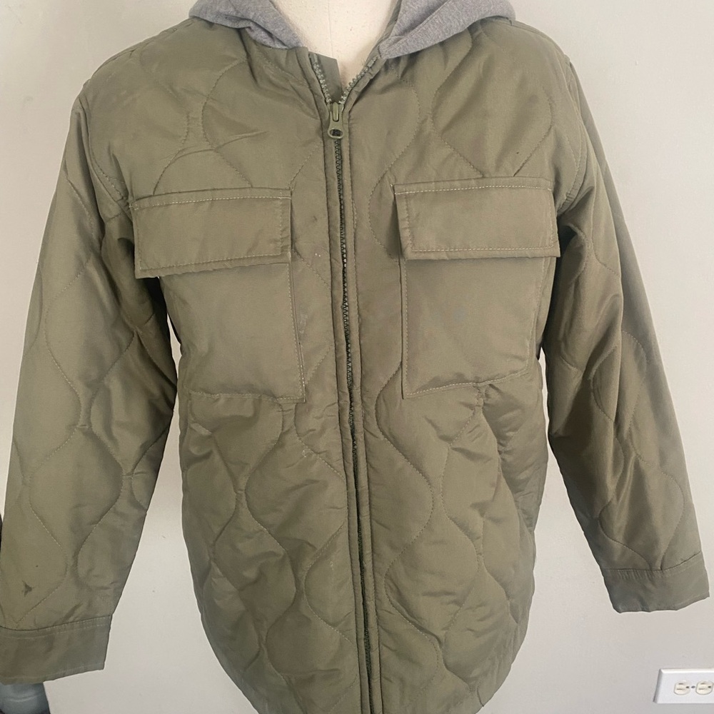 Old Navy Kids Olive Quilted Jacket